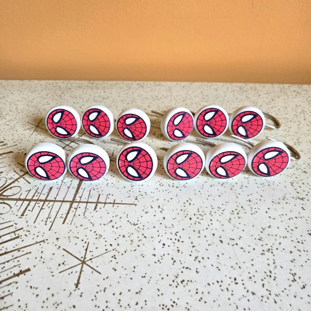 Spiderman Shower Curtain Hooks